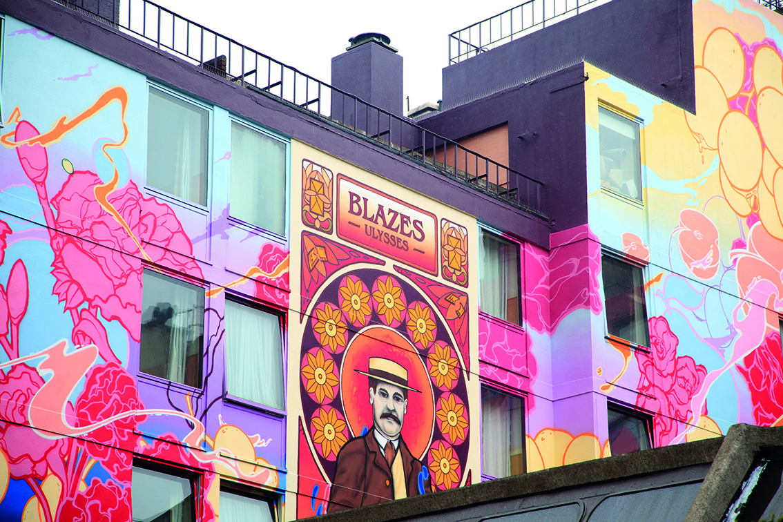 Building with murals