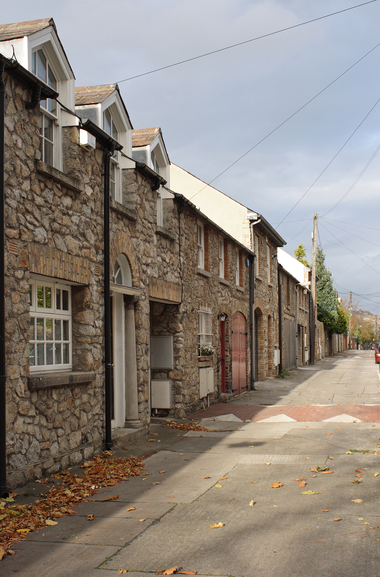 Row of Irish Houses in Dublin